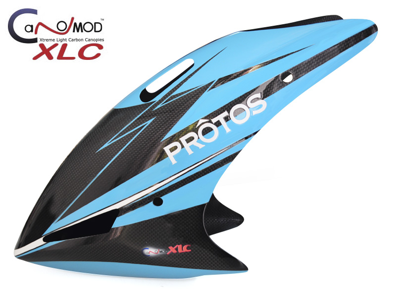 Cyan Blue - MSH Protos 700 Full Carbon Canopy