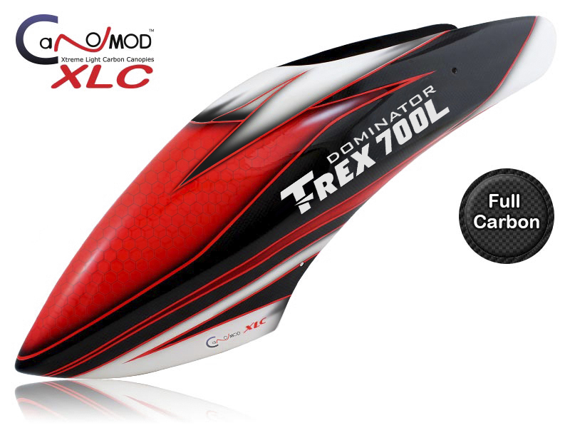 Red Eyes - T-REX 700L Dominator FULL CARBON Canopy